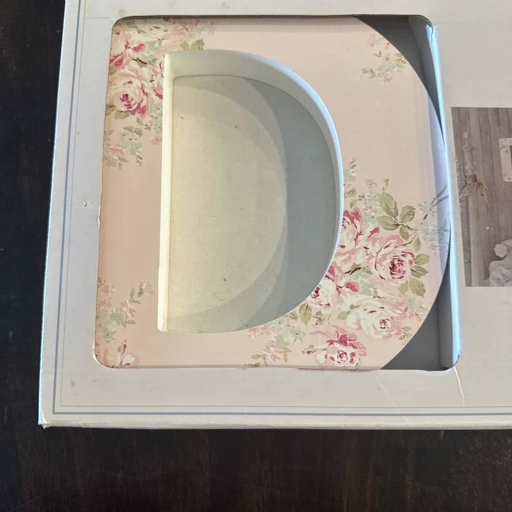 SIMPLY SHABBY CHIC Wall Decor DREAM Pink Floral Letters Cottage Core Boho In Box